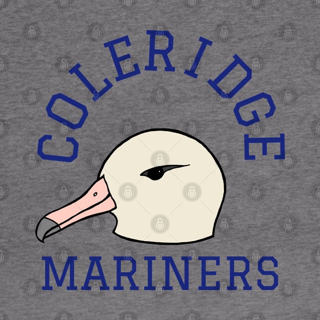 Coleridge Mariners sports logo with albatross mascot by Literary Mice